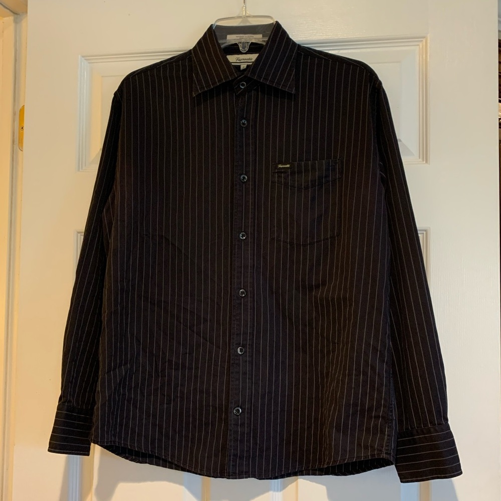 Nordstrom Faconnable Striped Button Down Shirt